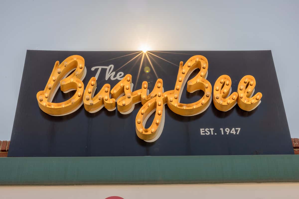 exterior busy bee sign