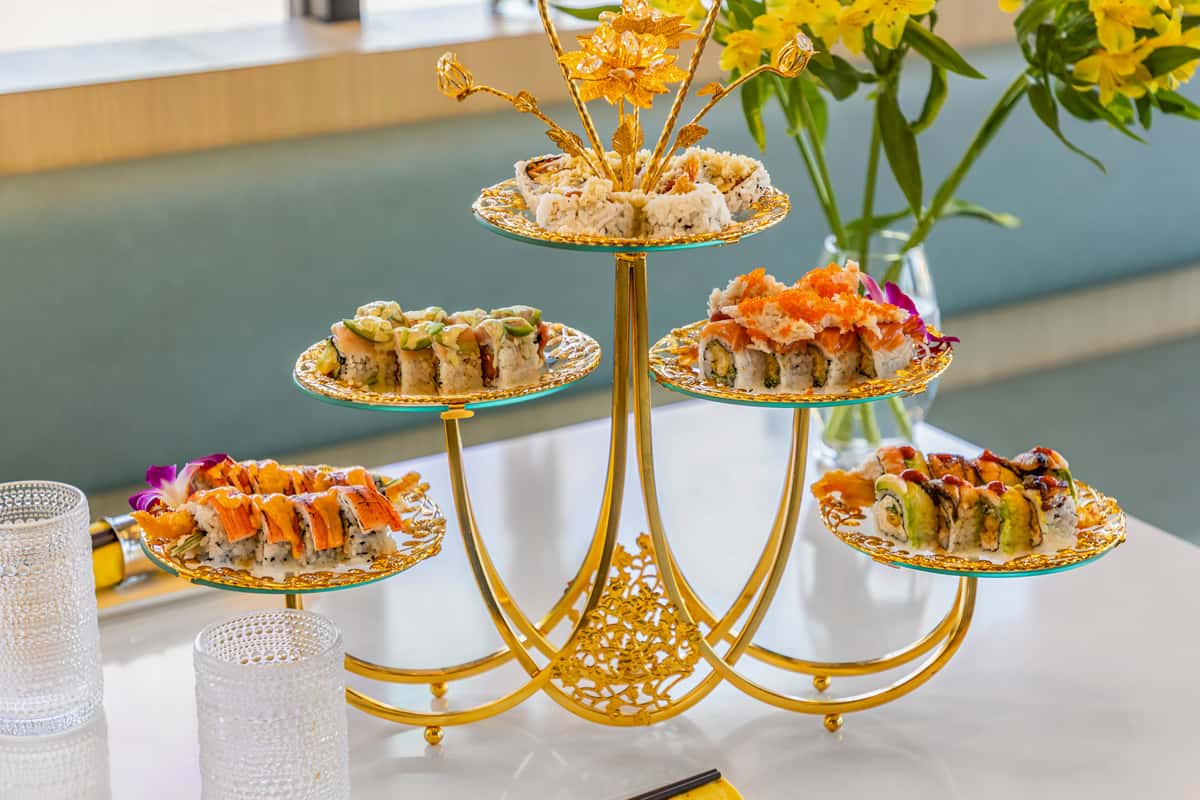 Large Party Table With Food