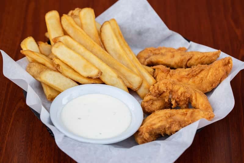 4 Hand Breaded Chicken Strips & Fries Anytime Meals Corky's Kitchen