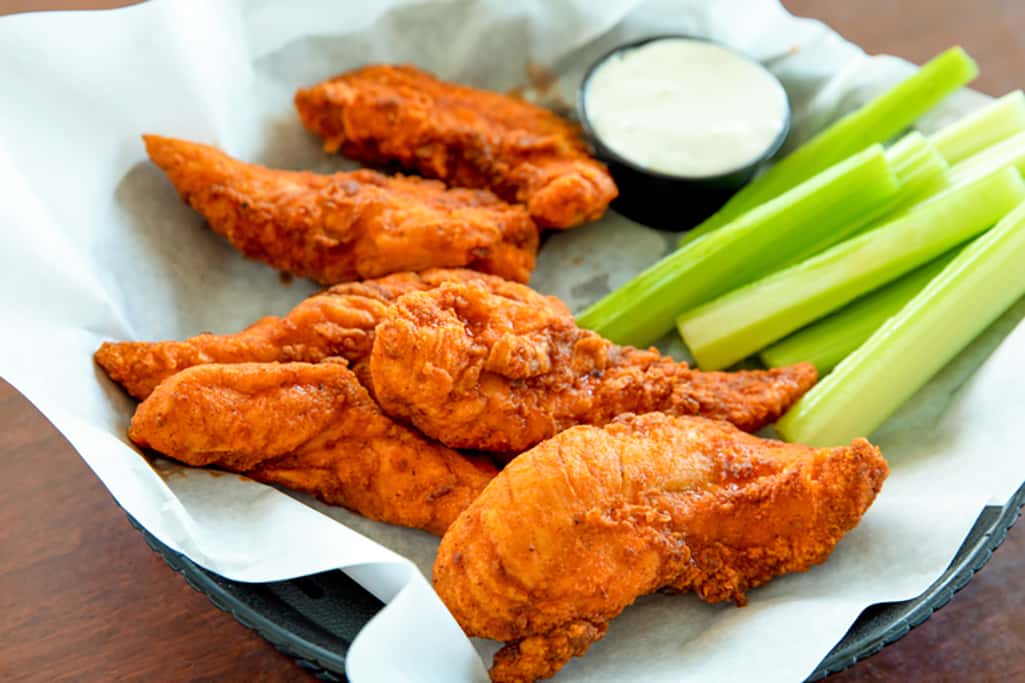 Buffalo Chicken Strips Starters Corky's Kitchen and Bakery
