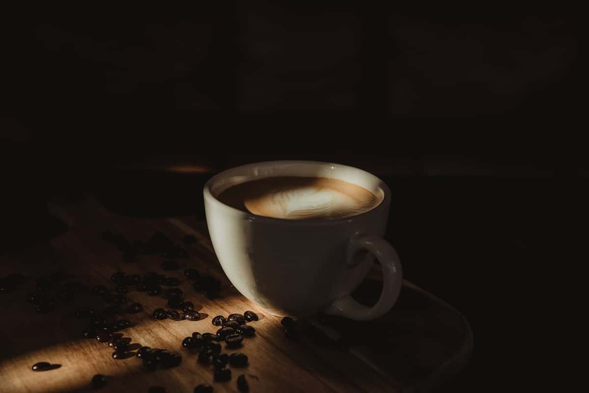 Coffee in shadow