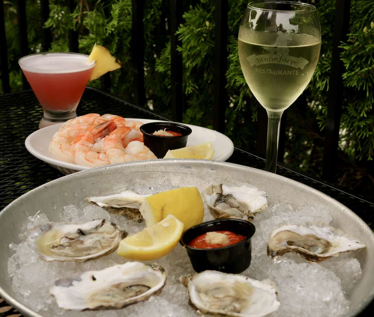 oysters on the patio