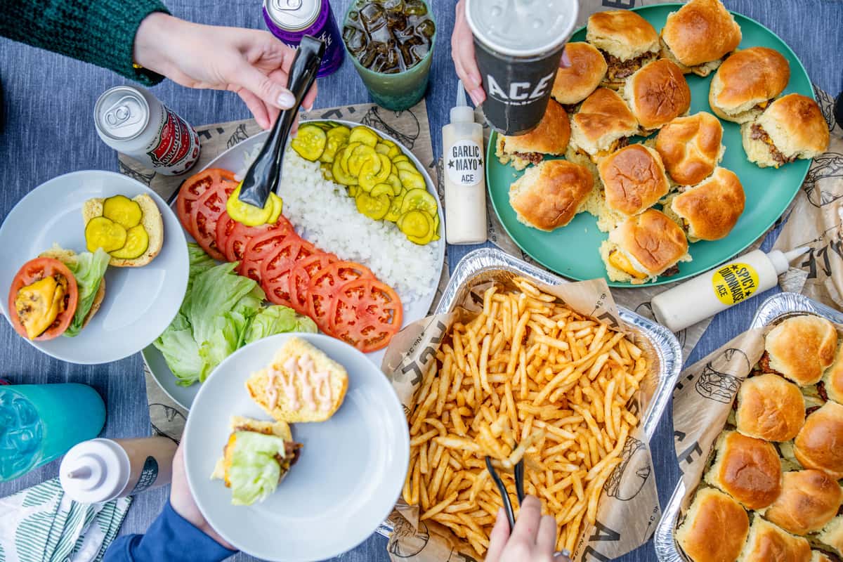 Sliders, Fries, Toppings and More