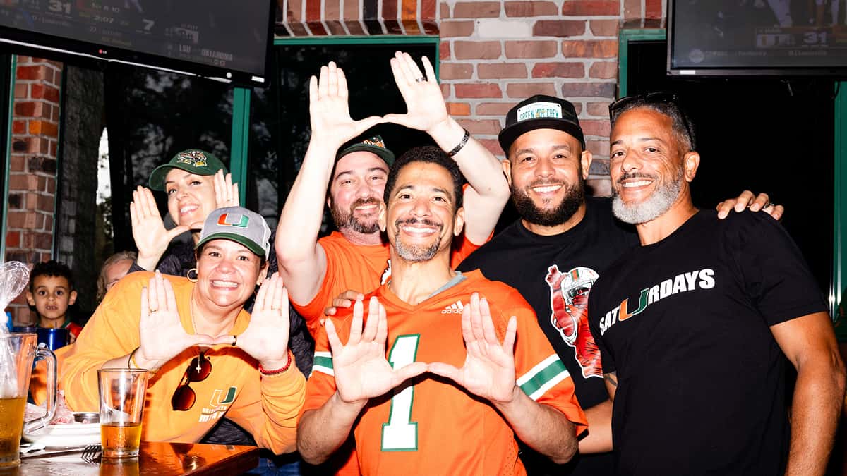 Group of Football fans at Carolina Ale House