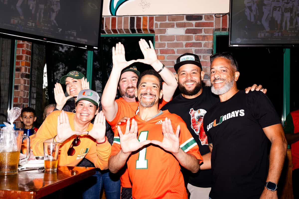 Picture of Miami fans at Carolina Ale House