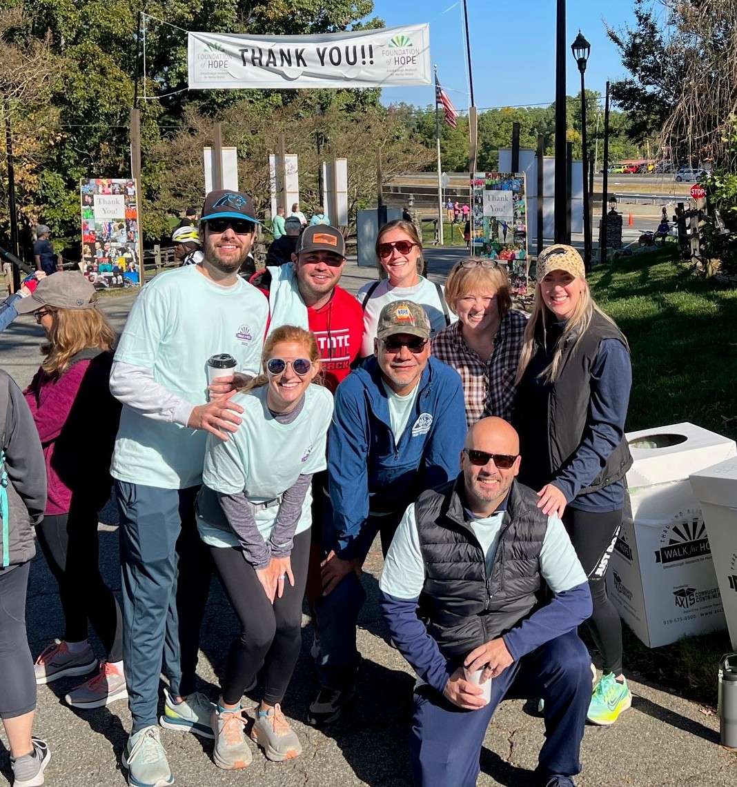 The Carolina Ale House group got together for the annual Walk for Hope at Angus Barn, to support Mental Health Research.
