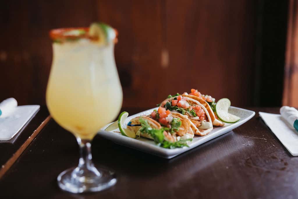 margarita and tacos