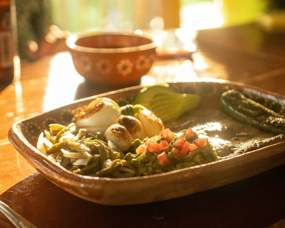 Warm Mexican home meal