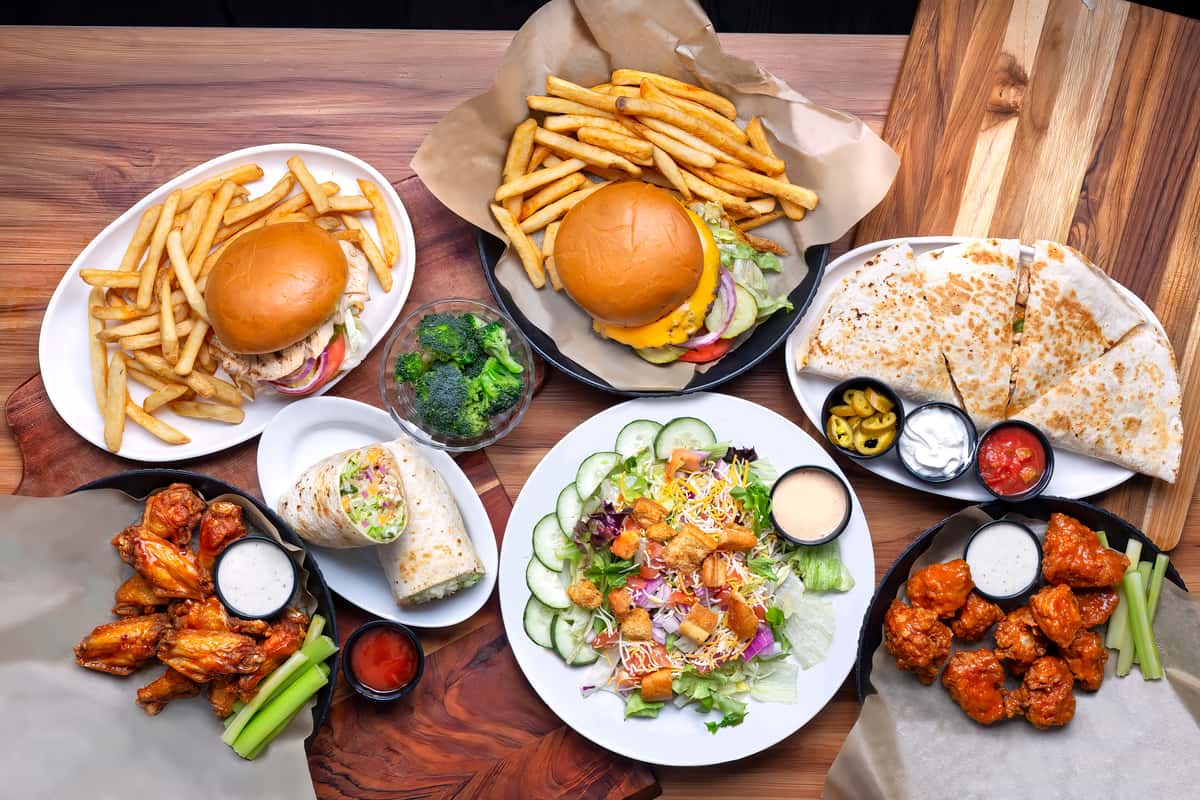 Multiple items on the menu at Dick's Wings