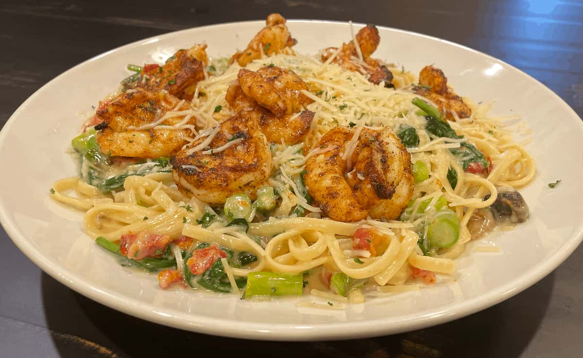 Blackened Shrimp Pasta