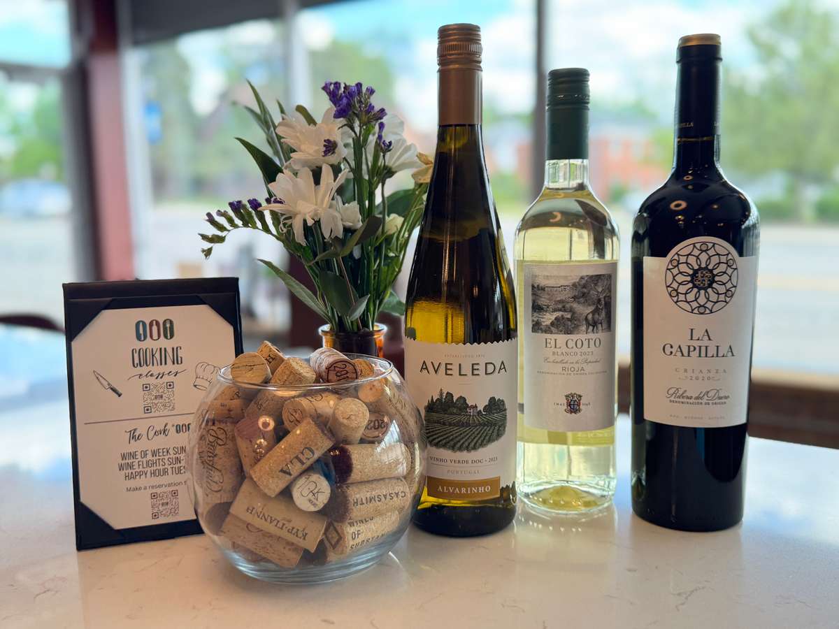 3 Wines on display