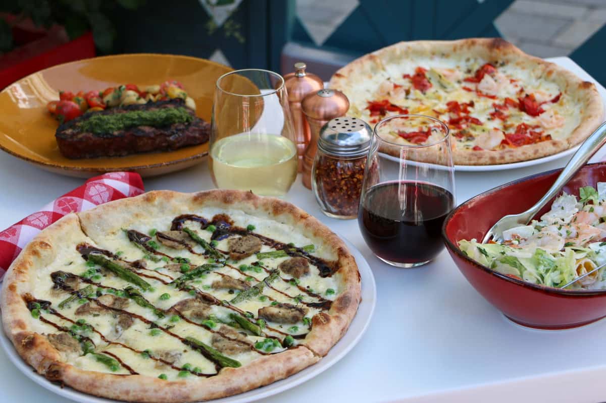 hero shot of pizza dishes