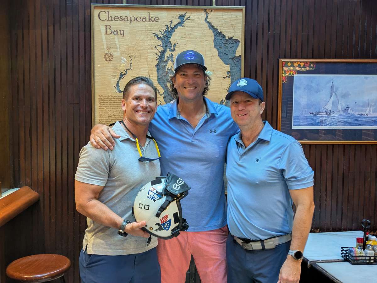 Brent Gaut with Kevin & Jim, owners of McGarvey's