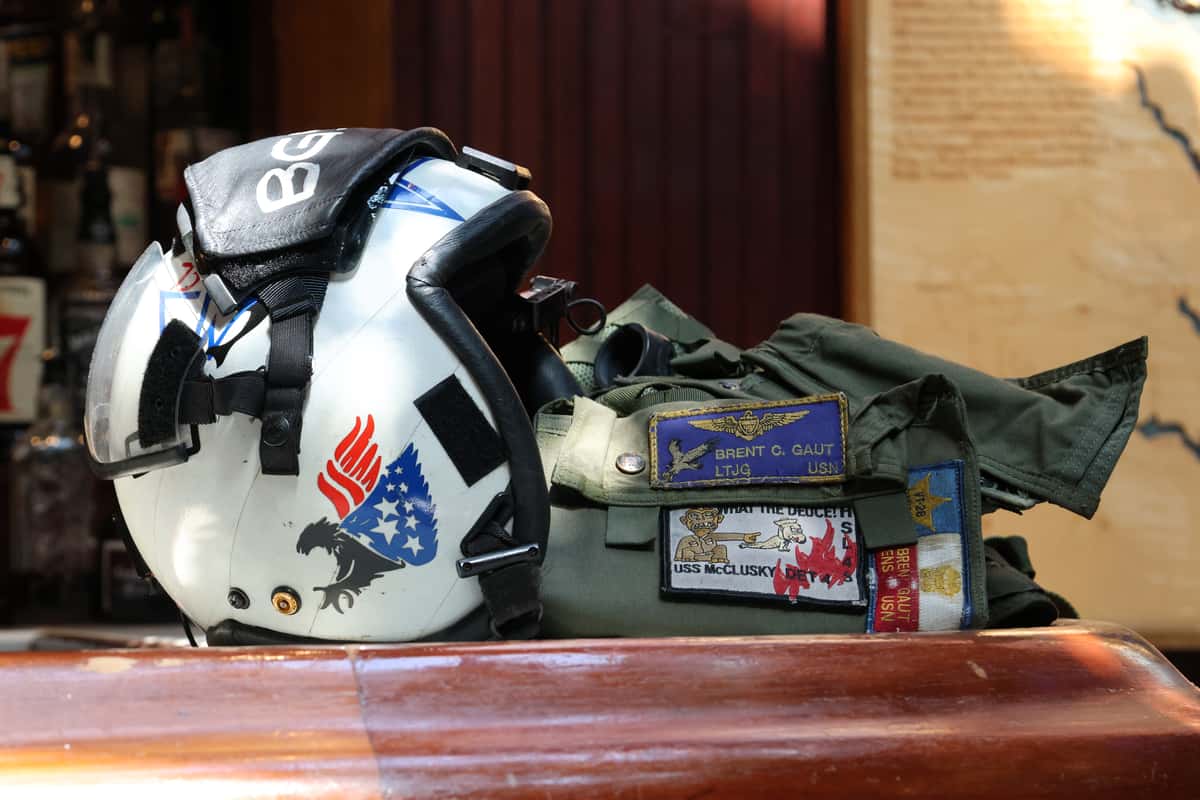 Brent Gaut's helmet + jacket
