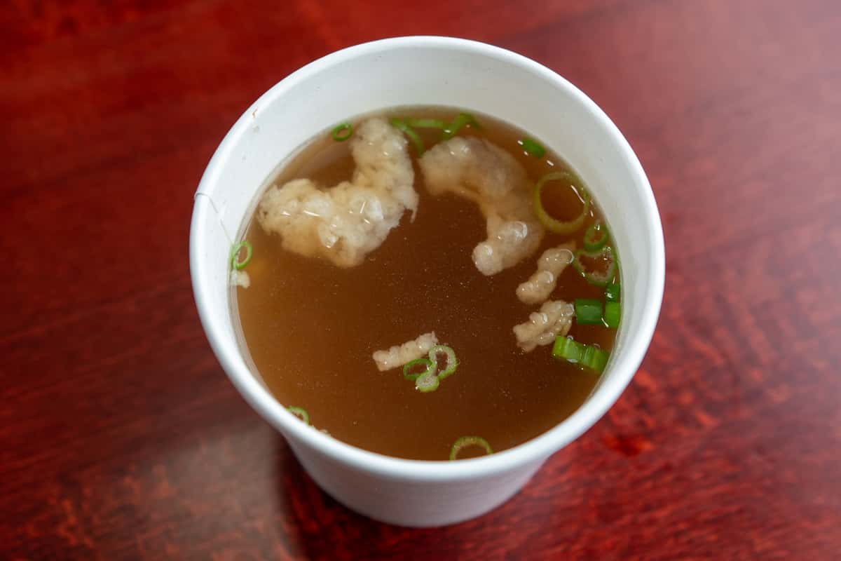 Chicken broth soup