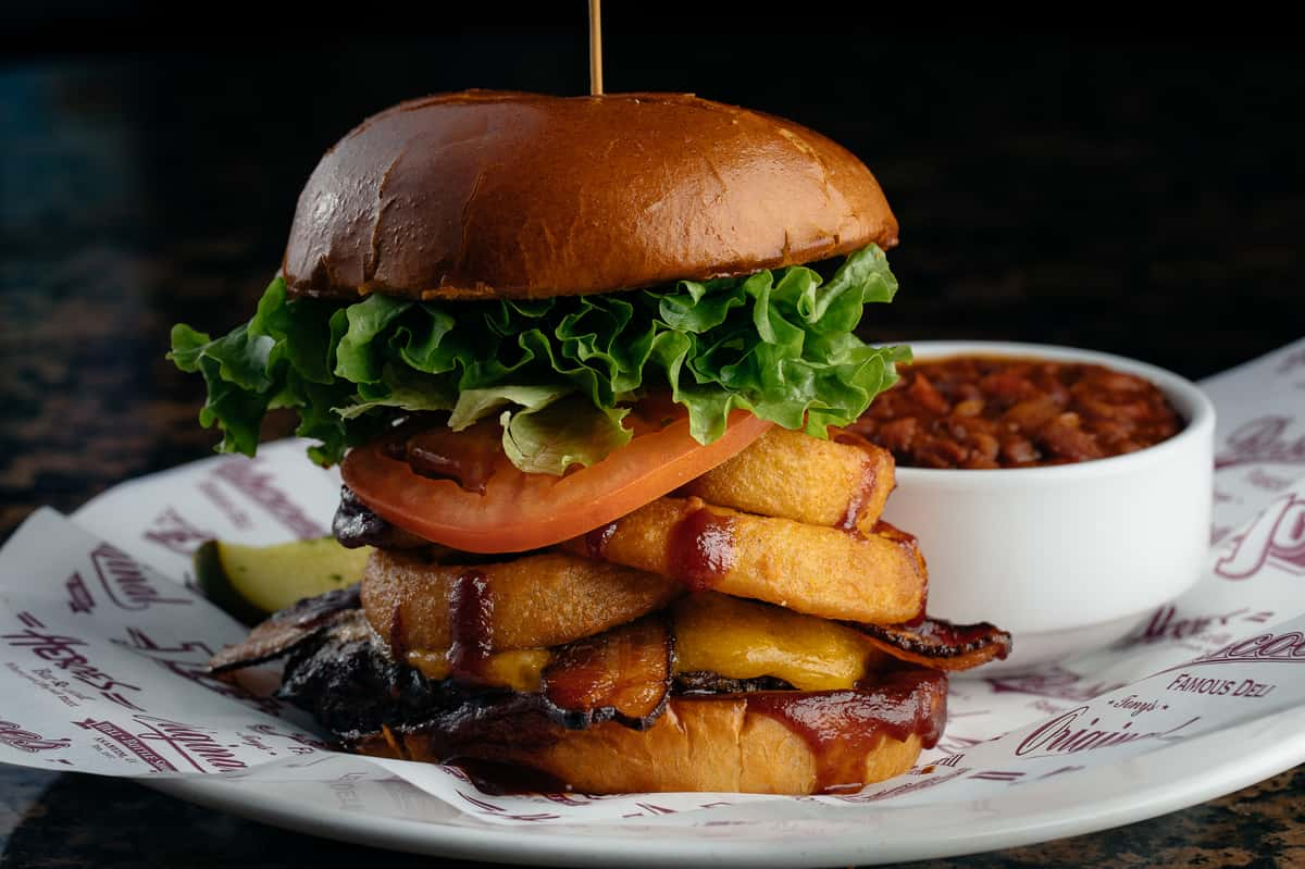 BBQ Bacon Burger - Burgers - Heroes Restaurant & Brewhouse-Eastvale