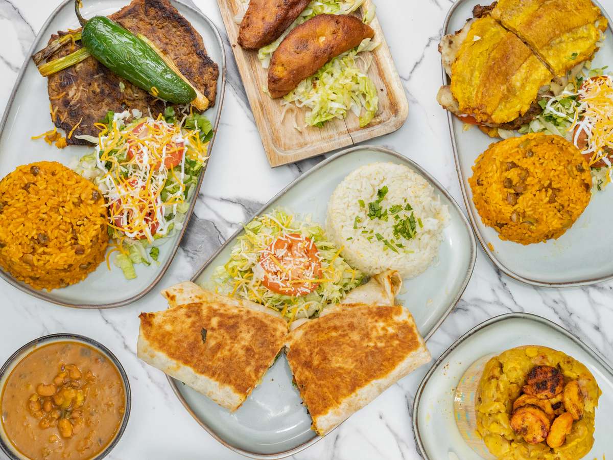 latin food spread