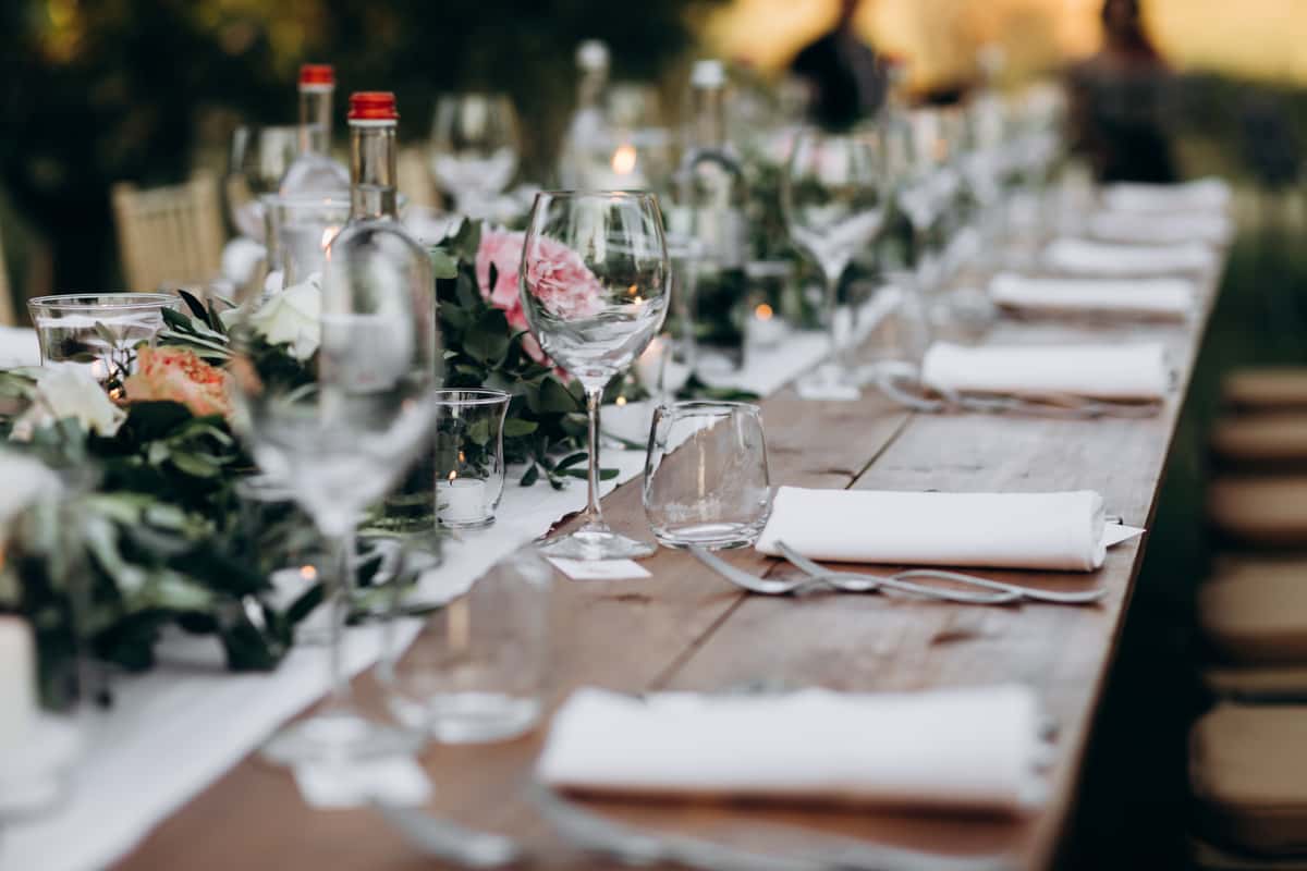 table setup