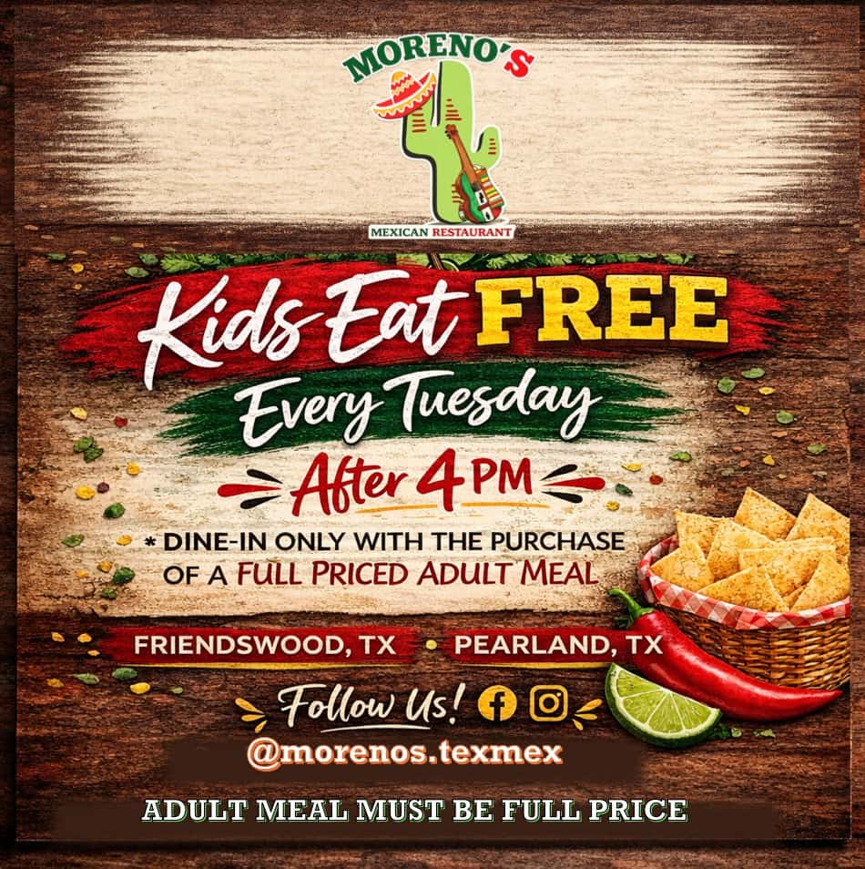 KIDS EAT FREE TUESDAYS AFTER 4 PM