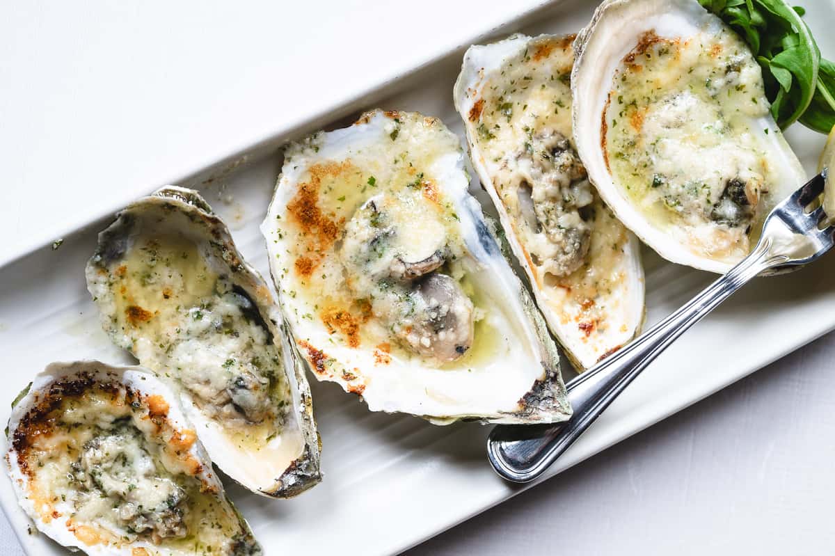 Oysters plate