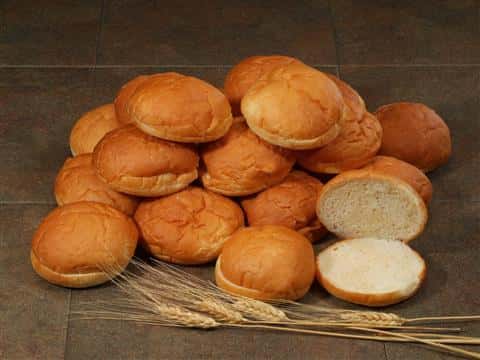 classic white burger bun