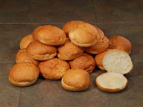Sliced 4' Classic White buns