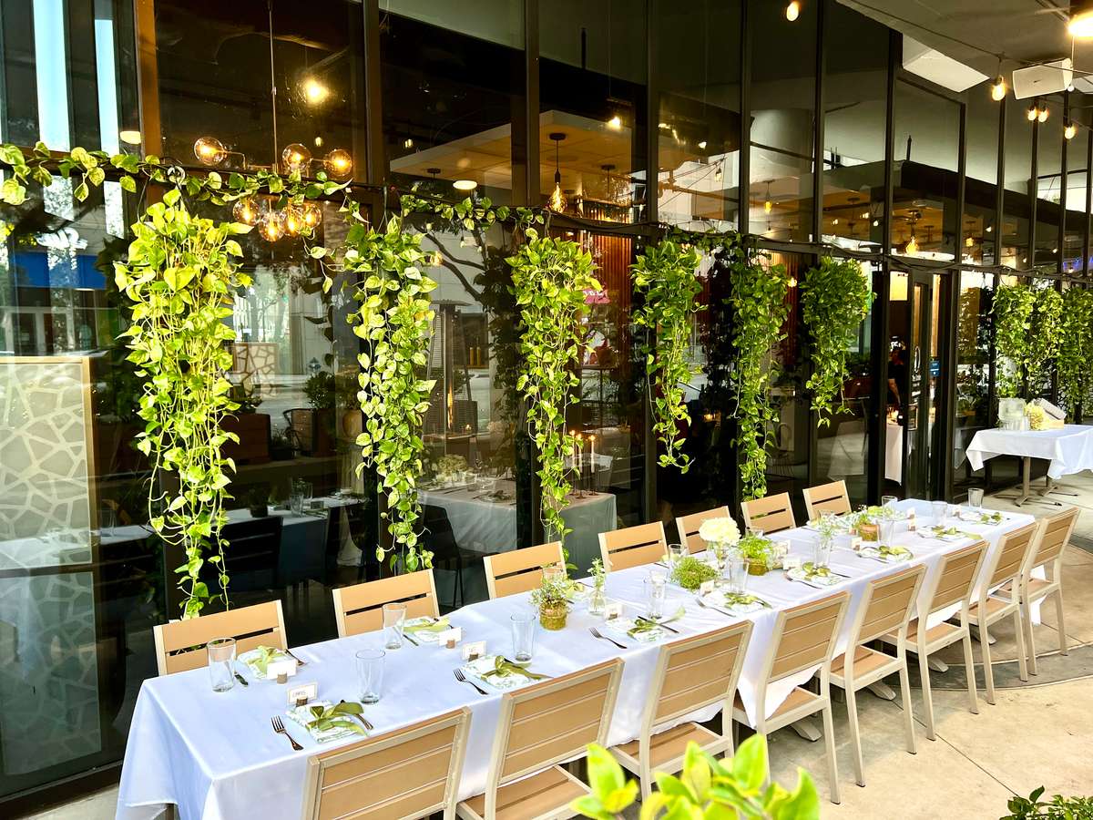 Patio Wedding Dinner at The Drake