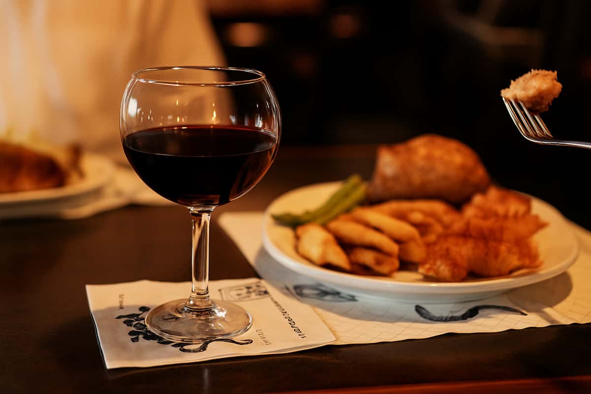 Glass of wine