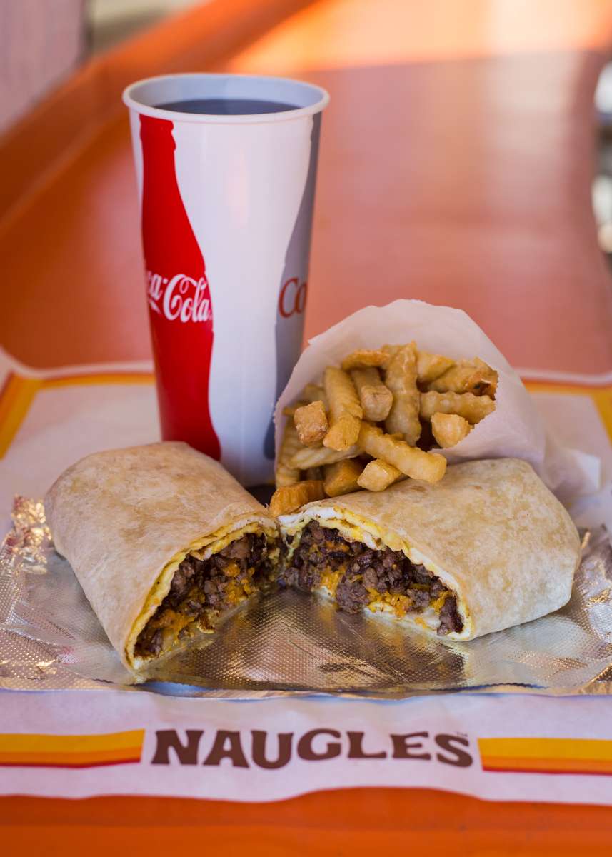 Steak and Egg Burrito - Menu - Naugles Tacos & Burgers