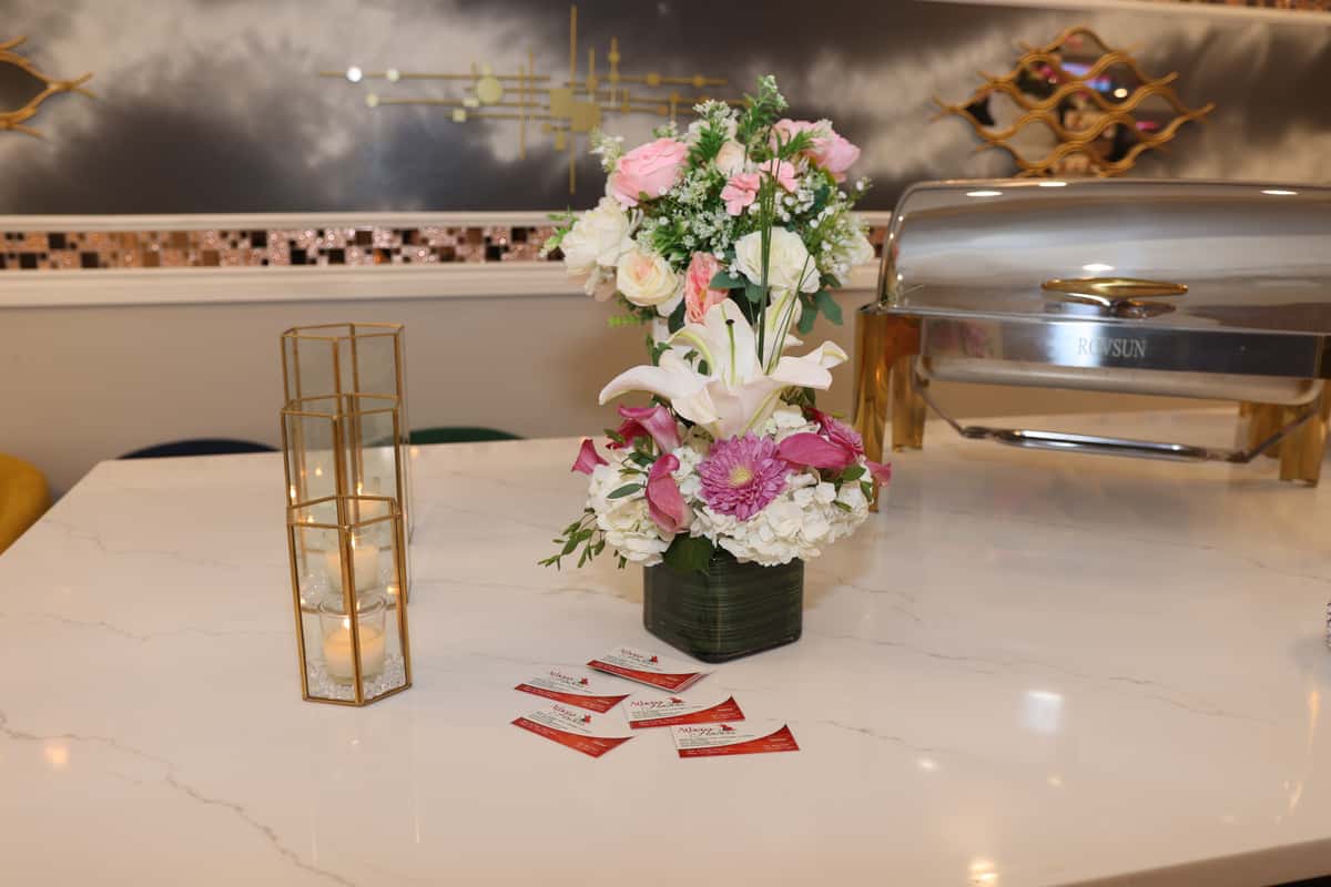 Flower in a table