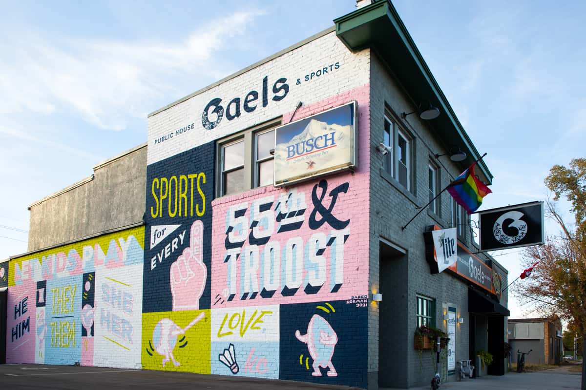 exterior of Gaels Public House and Sports