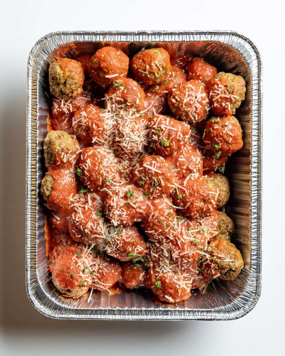 Pan of Meatballs