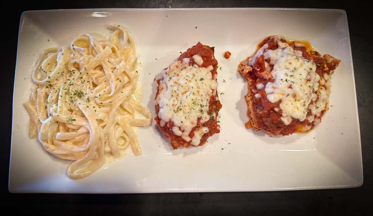three entrees