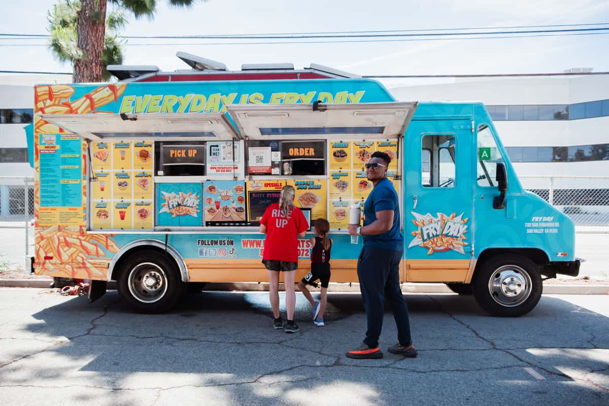 Greek life and campus organization catering in Los Angeles from the FryDay food truck