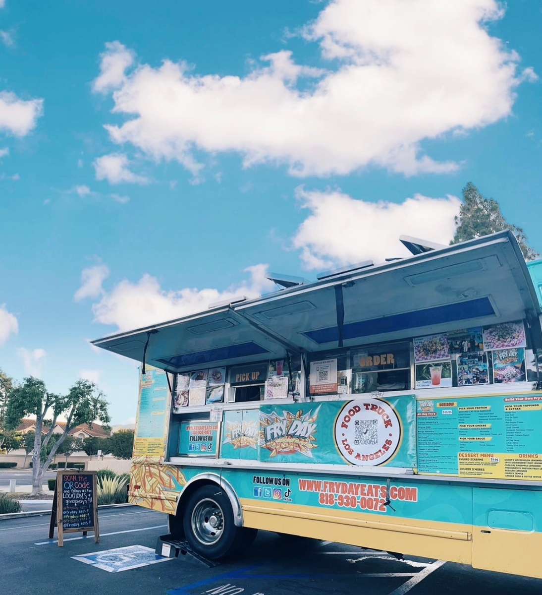 FryDay food truck exterior with service window open, representing the FryDay franchise opportunity