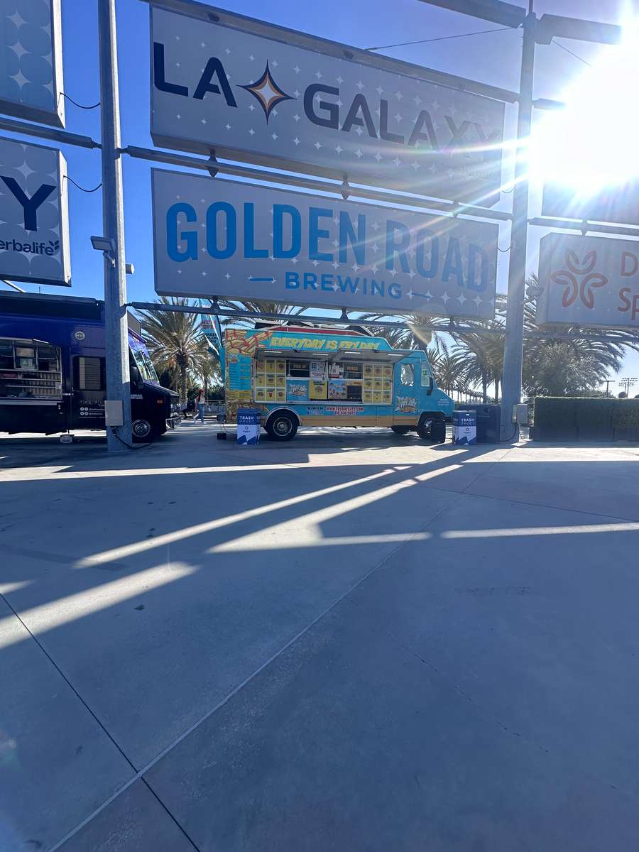 FryDay food truck parked at Golden Road Brewing in the San Fernando Valley