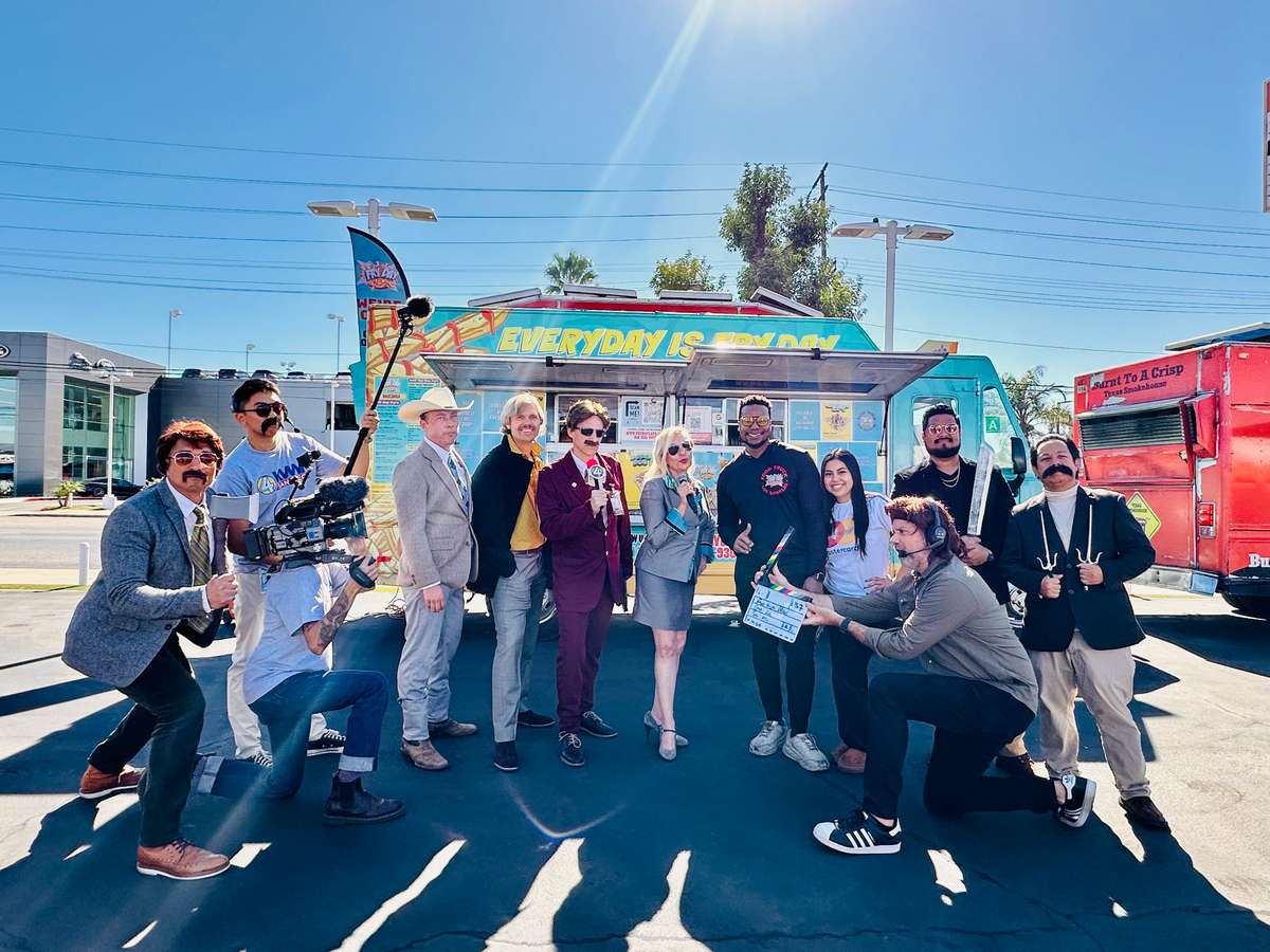FryDay food truck catering a graduation celebration in Los Angeles