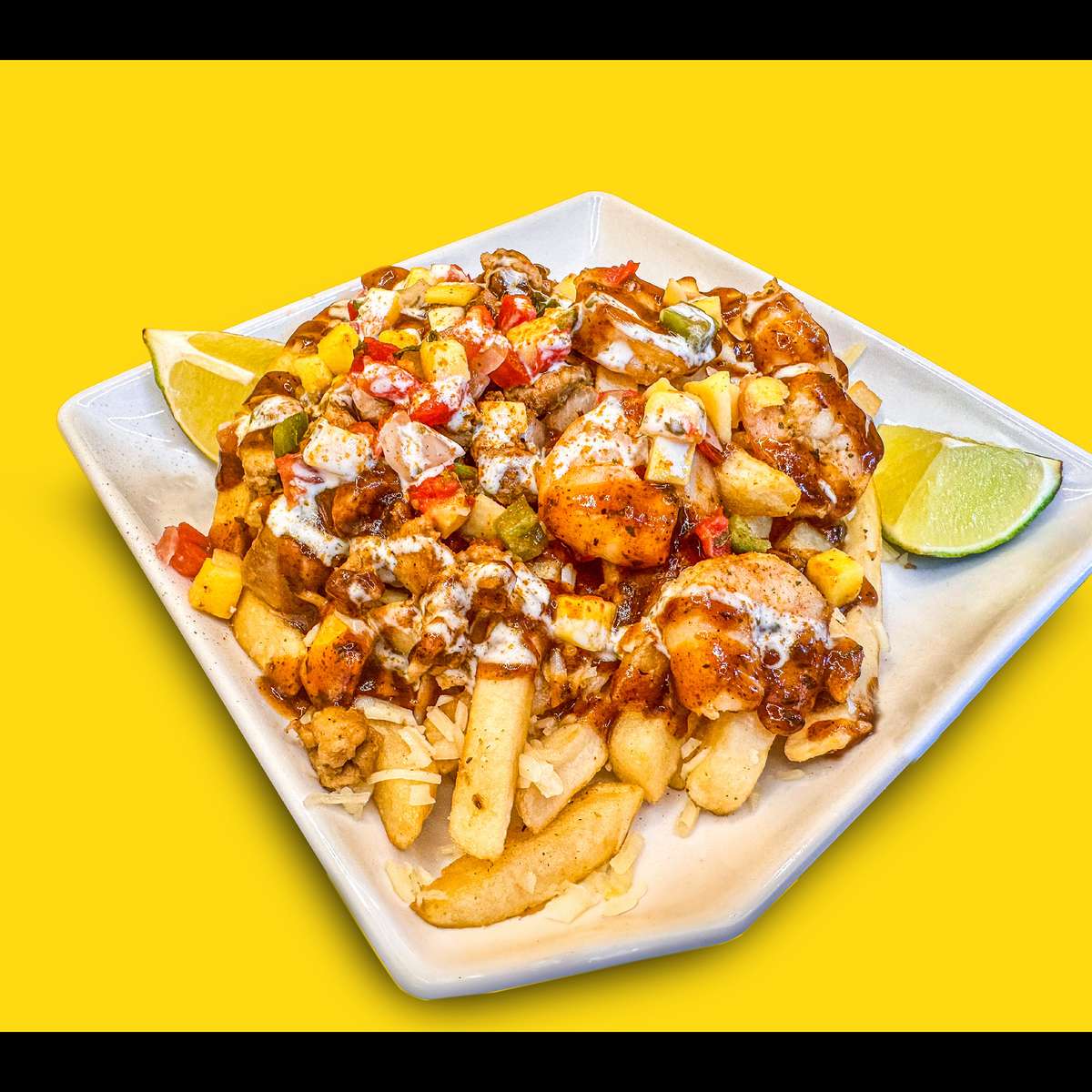 Caribbean Jerk Way Loaded Fry Day French Fries