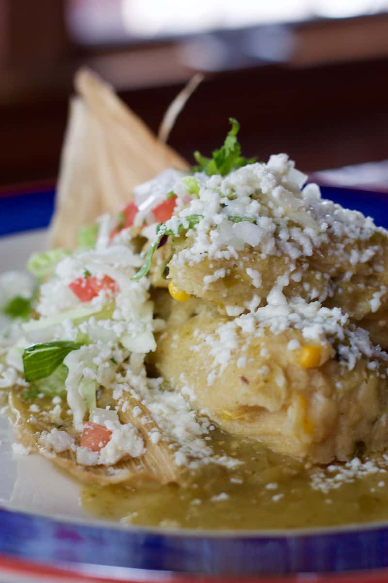 GREEN CORN TAMALES COMIDA (FOOD) Los Sombreros Mexican Restaurant