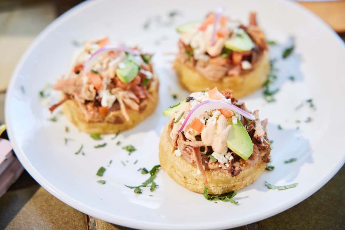 Los Sombreros Sopes Patio Dining