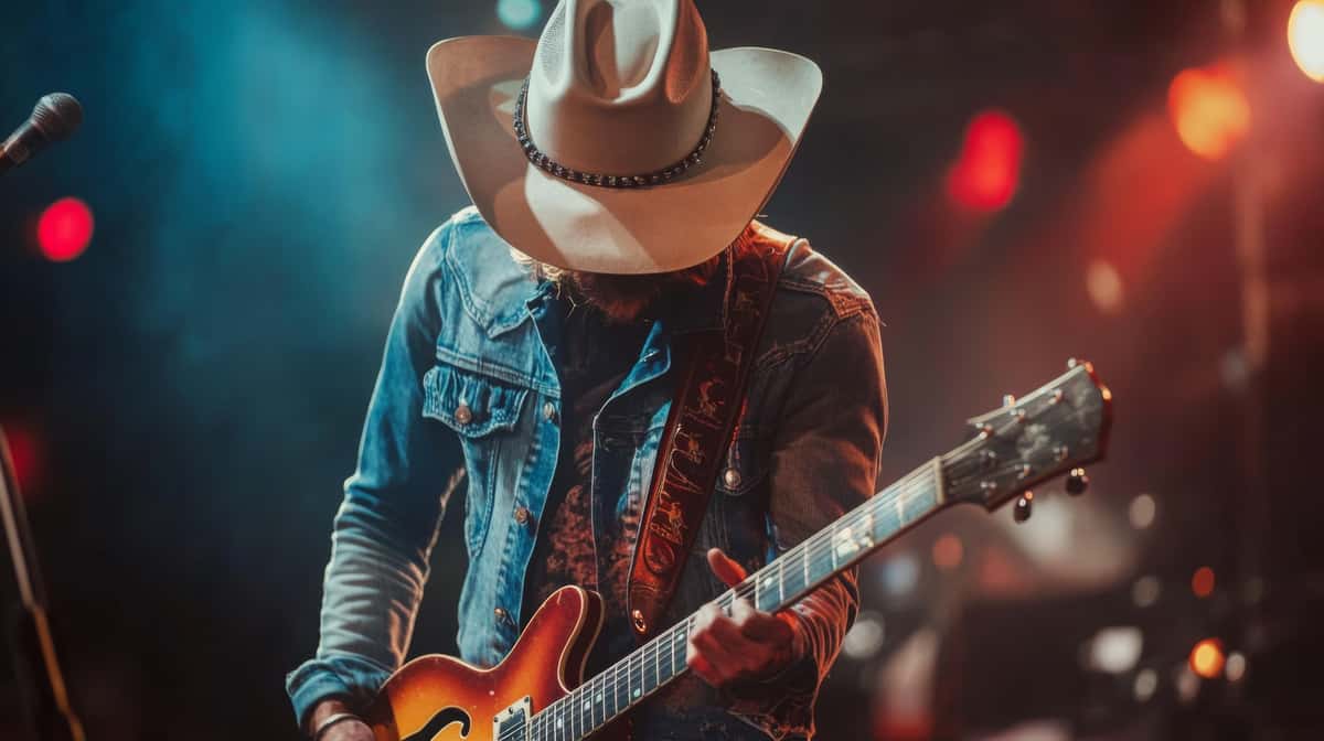 Man performing live stage