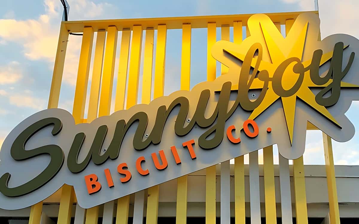 Exterior sign of Sunnyboy Biscuit Co