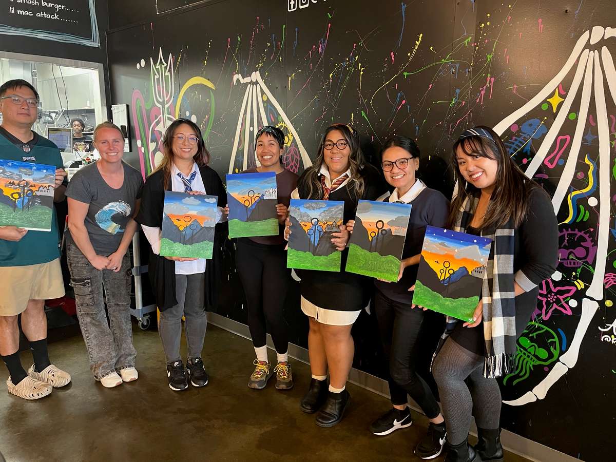 Sip & paint at Voodoo