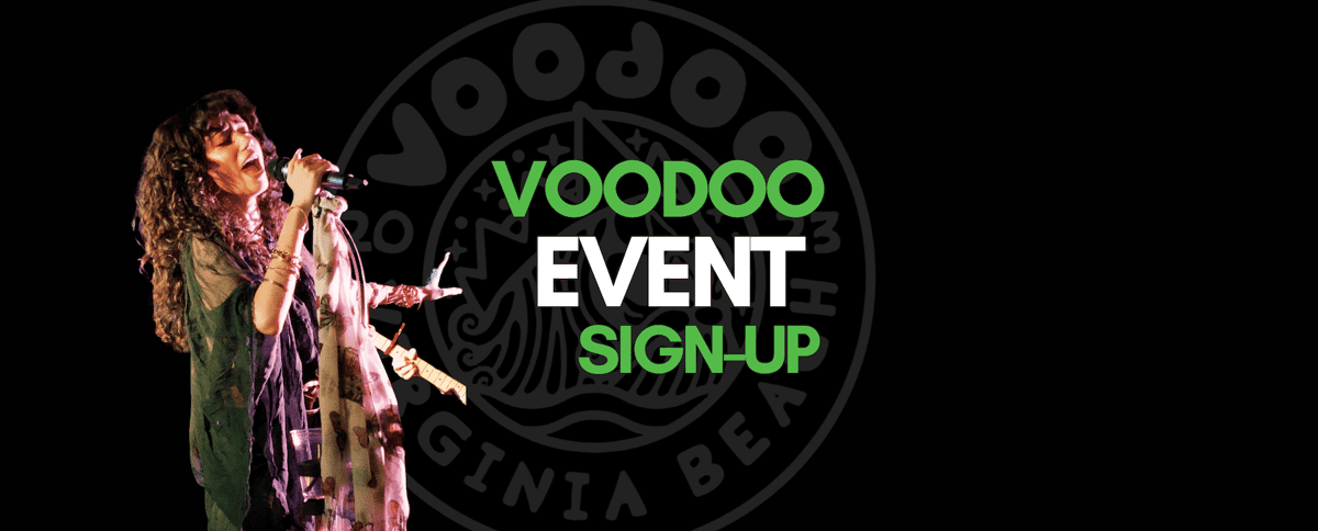 Voodoo event sign up graphic