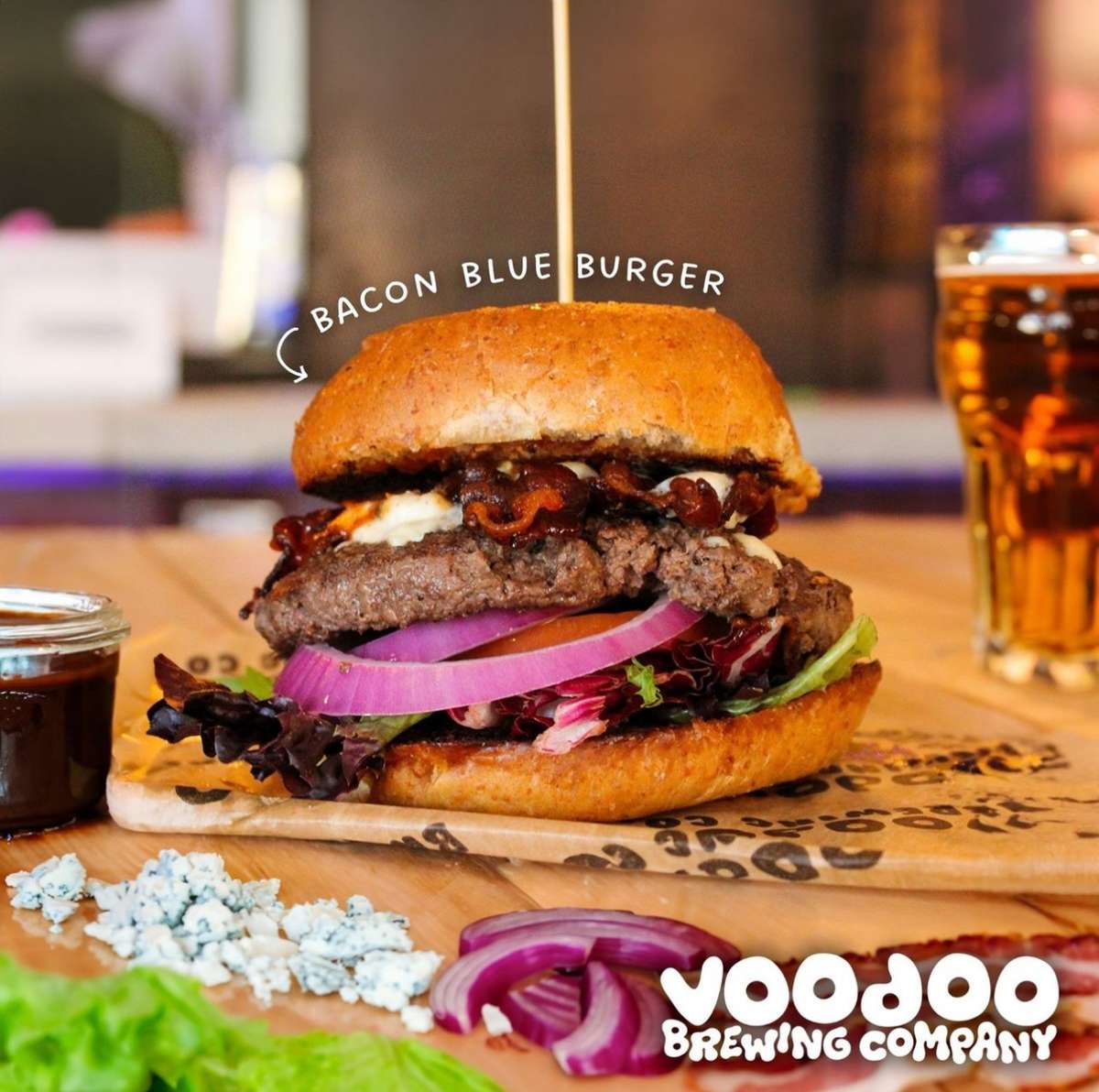 Bacon Blue Cheeseburger