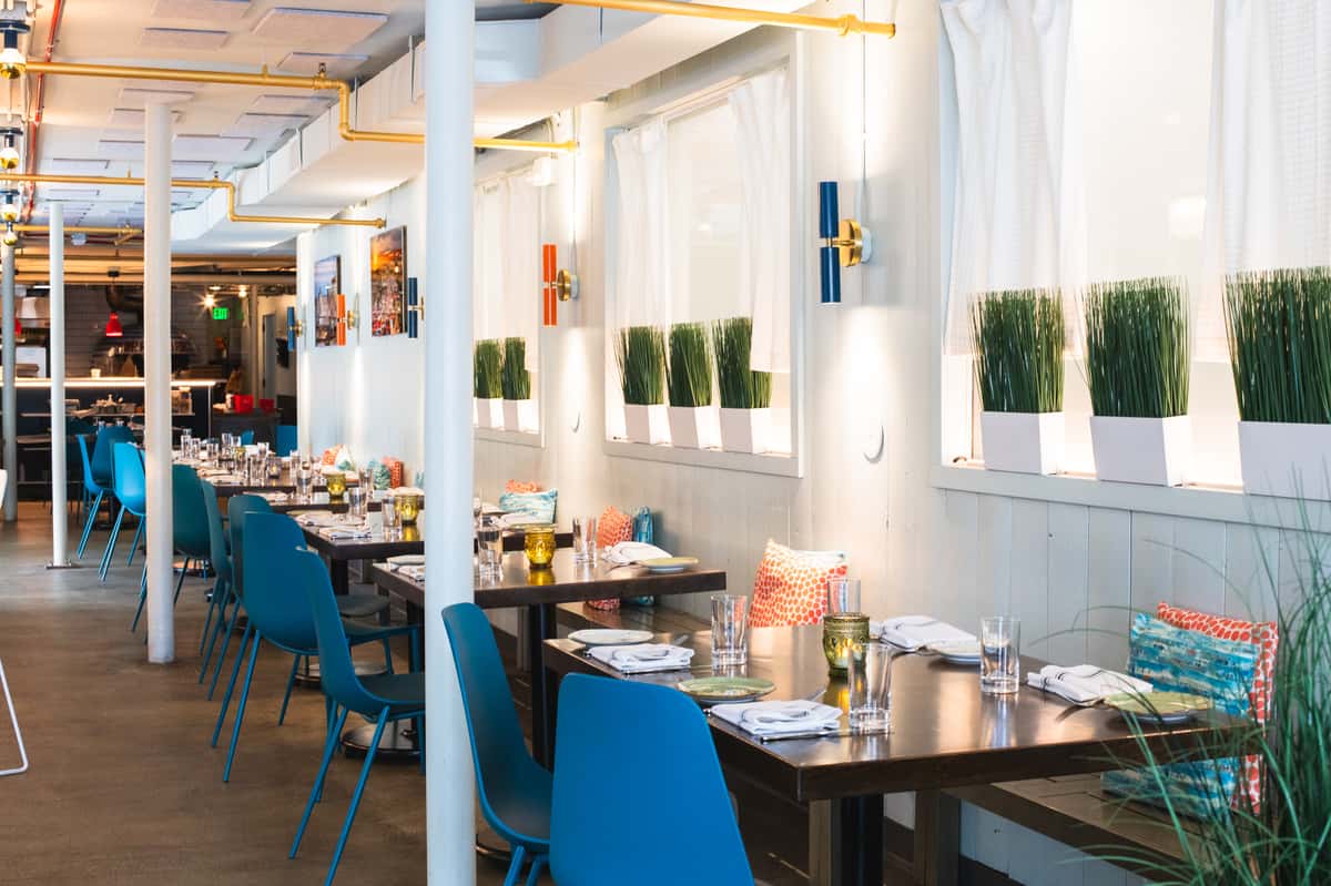 Interior dining area of Lucina