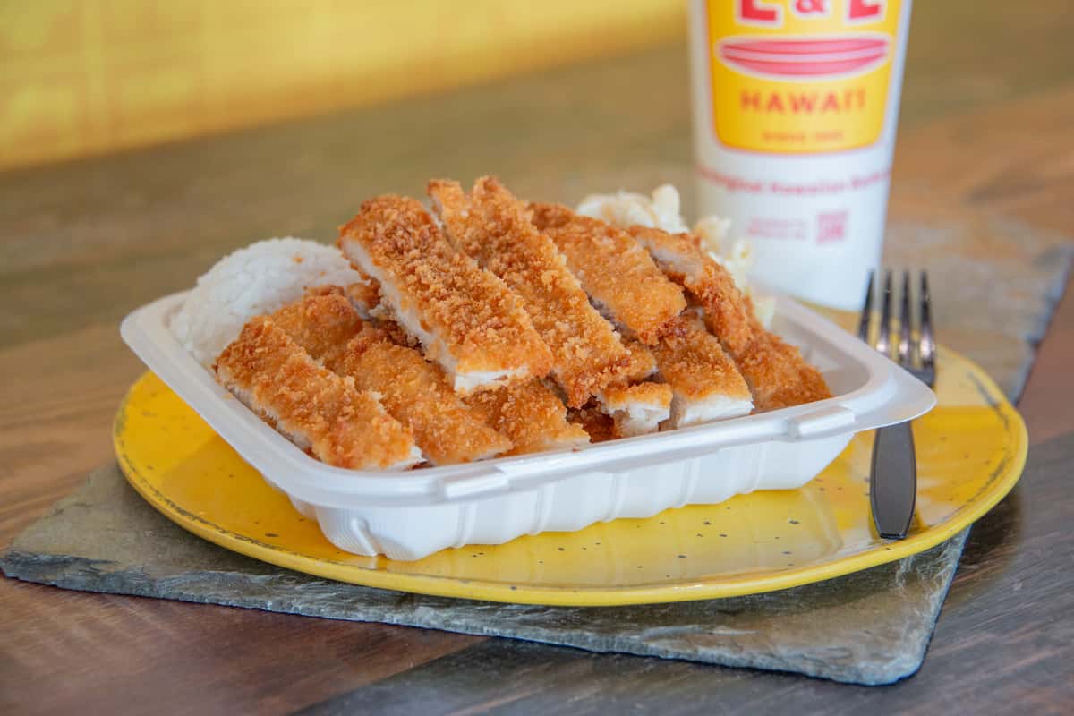 Chicken katsu plate