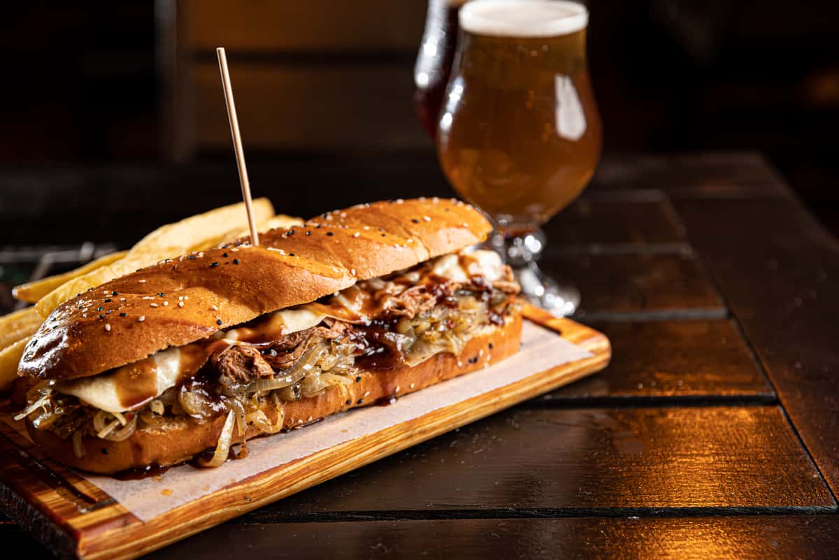 Philly cheesesteak sandwich