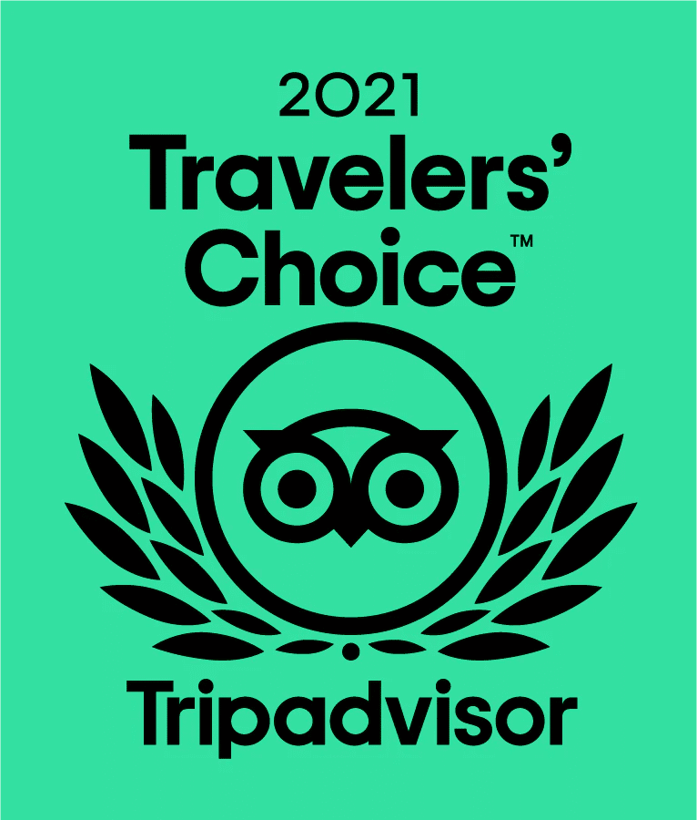 Tripadvisor 2021 Travelers' Choice Award 