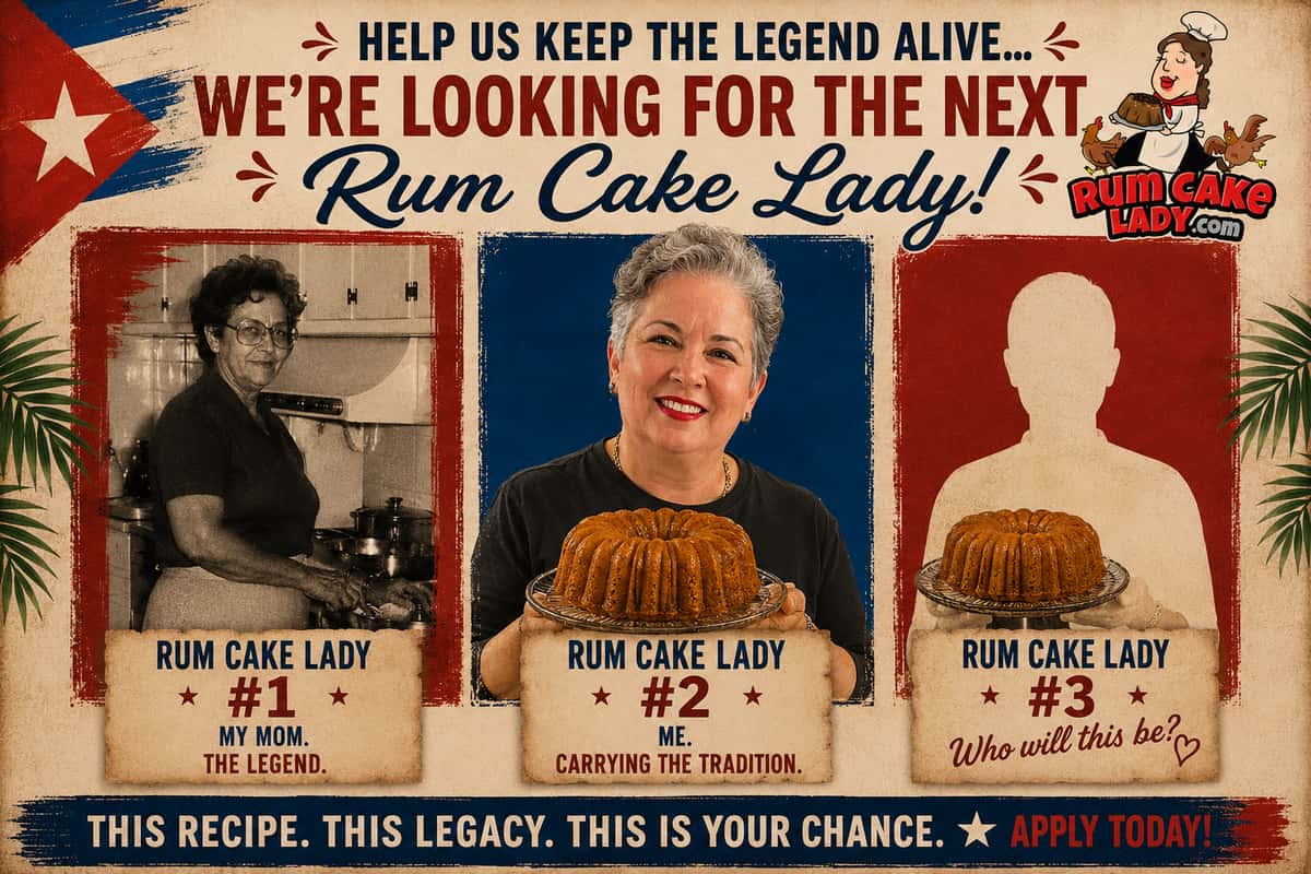 looking for the next rum cake lady